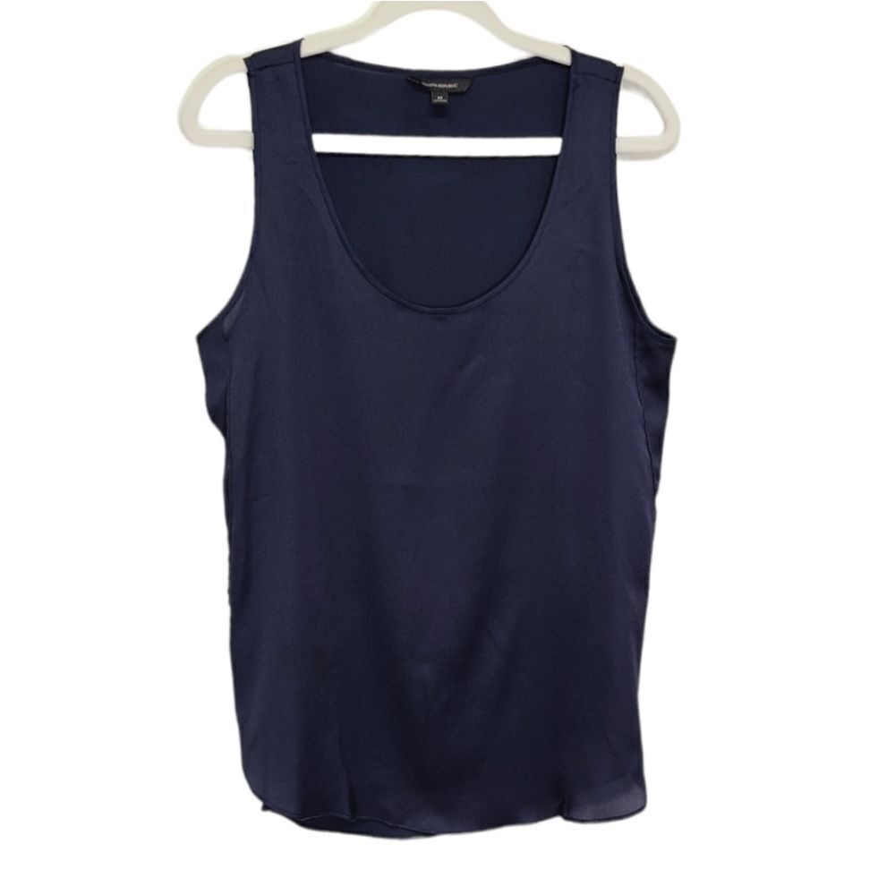 Banana Republic Women's Sleeveless Navy Blue Blouse Size Medium